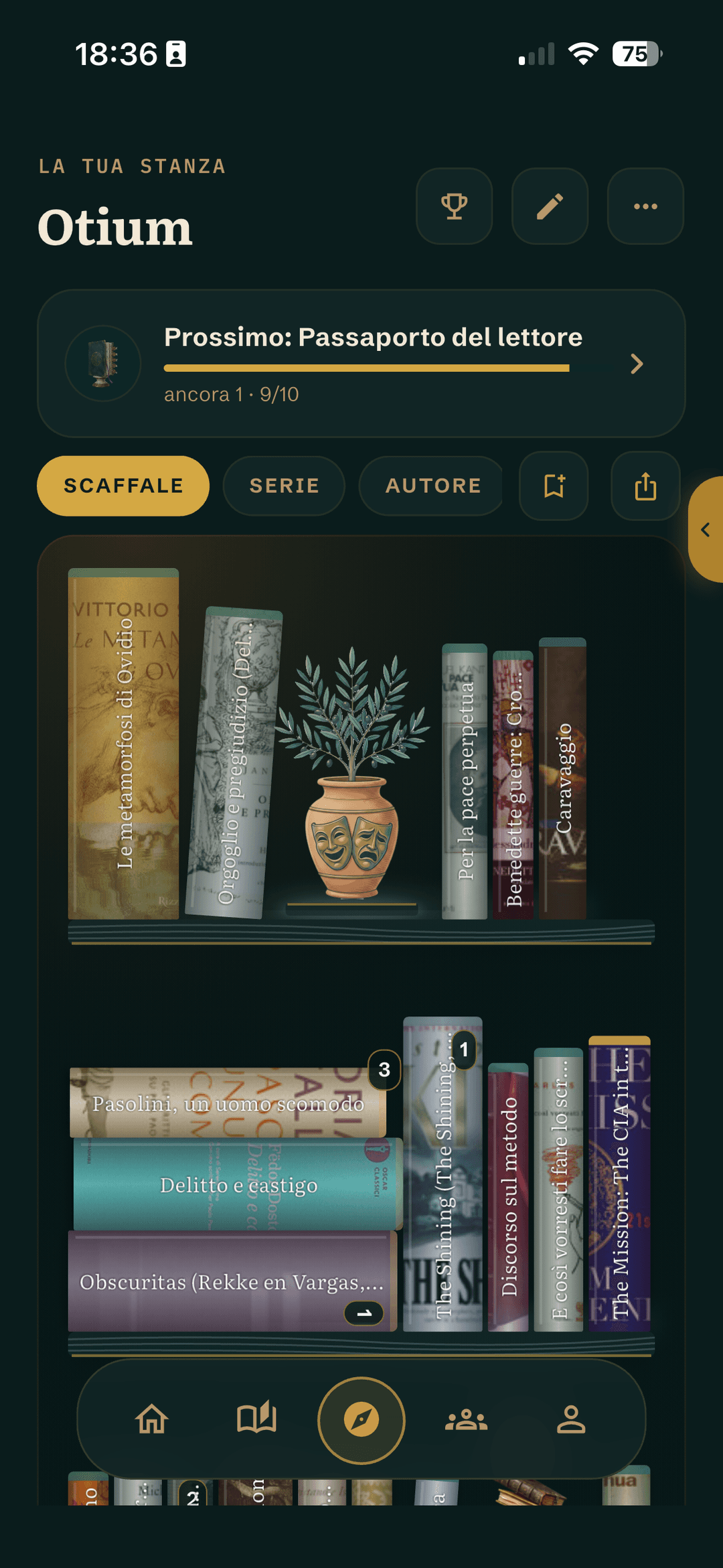 Arrange shelves, lists, and themes