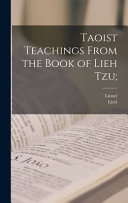 Copertina di Taoist Teachings From the Book of Lieh Tzu;