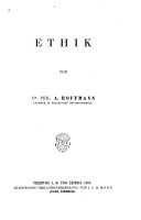 Copertina di Ethik