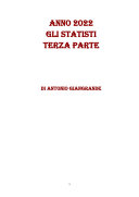 Copertina di ANNO 2022 GLI STATISTI TERZA PARTE