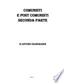 Copertina di COMUNISTI E POST COMUNISTI PARTE SECONDA SE LI CONOSCI LI EVITI