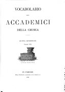 Copertina di Vocabolario degli accademici della Crusca