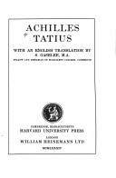 Copertina di Achilles Tatius