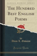 Copertina di The Hundred Best English Poems (Classic Reprint)
