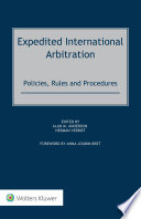 Copertina di Expedited International Arbitration