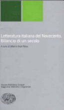 Copertina di Letteratura italiana del Novecento