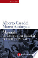 Copertina di Manuale di letteratura italiana contemporanea