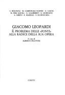 Copertina di Giacomo Leopardi