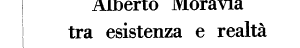 Copertina di Alberto Moravia tra esistenza e realtà