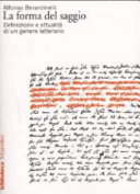 Copertina di La forma del saggio