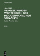 Copertina di Vergleichendes Wörterbuch der indogermanischen Sprachen
