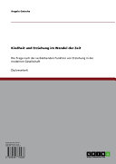 Copertina di Kindheit und Erziehung im Wandel der Zeit
