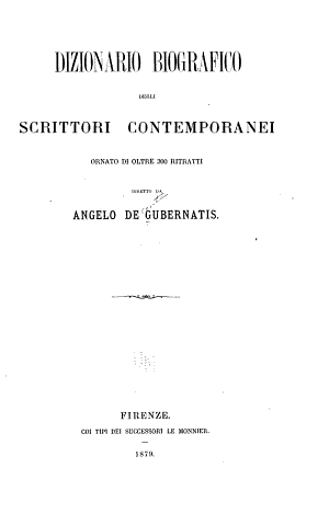 Copertina di Dizionario biografico degli scrittori contemporanei