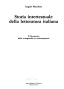 Copertina di Storia intertestuale della letteratura italiana
