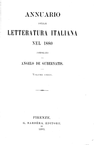 Copertina di Annuario della letteratura italiana