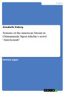 Copertina di Notions of the American Dream in Chimamanda Ngozi Adichie’s novel "Americanah"
