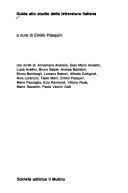 Copertina di Guida allo studio della letteratura italiana