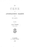 Copertina di Le Cene di Antonfrancesco Grazzini detto il Lasca