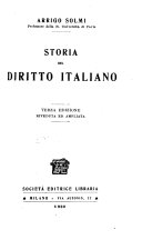 Copertina di Storia del diritto italiano