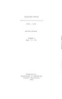 Copertina di Collected Papers