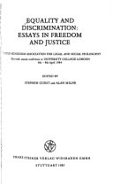 Copertina di Equality and Discrimination