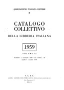 Copertina di Catalogo collettivo della libreria Italiana