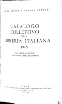 Copertina di Catalogo collettivo della libreria Italiana, 1948