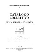 Copertina di Catalogo collettivo della libreria italiana, 1959