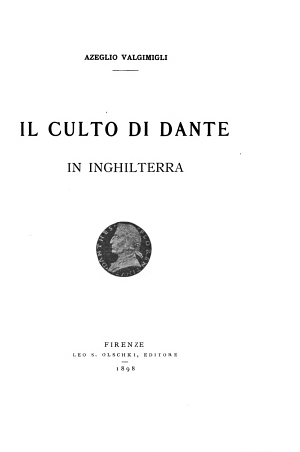 Copertina di Il culto di Dante in Inghilterra