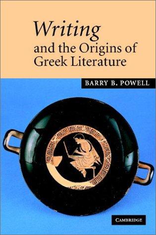Copertina di Writing and the origins of Greek literature