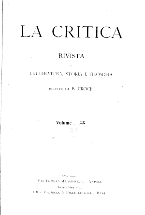 Copertina di Critica