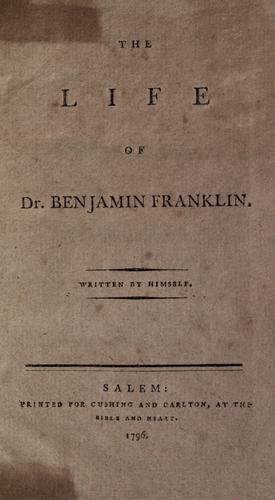 Copertina di The Autobiography of Benjamin Franklin