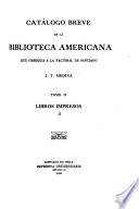 Copertina di Catálogo Breve de la Biblioteca Americana
