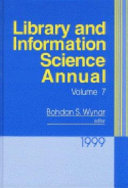 Copertina di Library and Information Science Annual. Volume 7