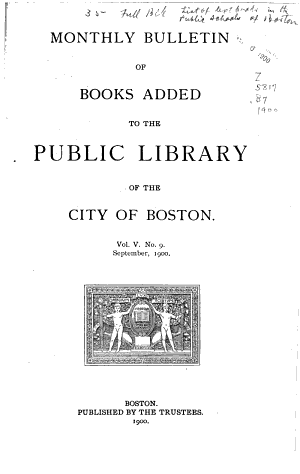 Copertina di List of Text Books at Present Used in the Public Schools of Boston