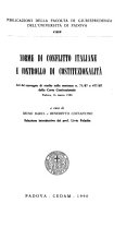 Copertina di Norme di conflitto italiane e controllo di costituzionalità