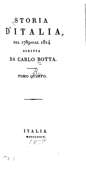 Copertina di Storia d'Italia dal 1789 al 1814
