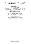 Copertina di Storia della letteratura italiana con antologia degli scrittori e dei critici