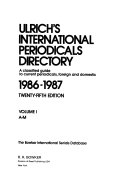 Copertina di Ulrich's International Periodicals Directory