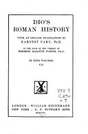 Copertina di Dio's Roman History: Books and Fragments LVI-LX