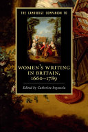 Copertina di The Cambridge Companion to Women's Writing in Britain, 1660–1789