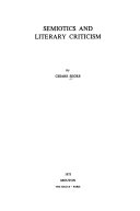 Copertina di Semiotics and Literary Criticism