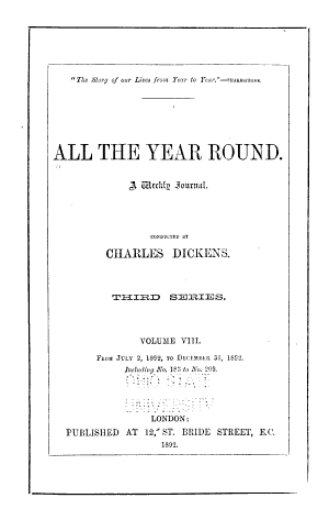 Copertina di All the Year Round