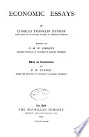 Copertina di Economic Essays