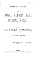 Copertina di The Royal Albert Hall choral music