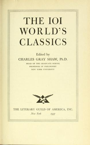 Copertina di The 101 world's classics