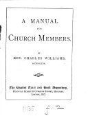 Copertina di A manual for Church members