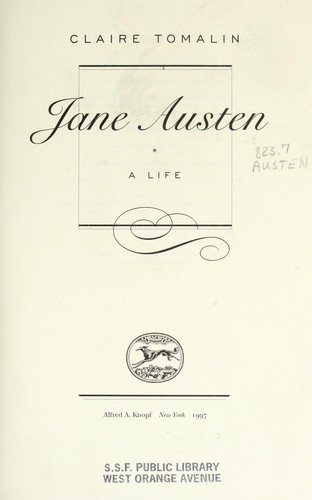 Copertina di Jane Austen