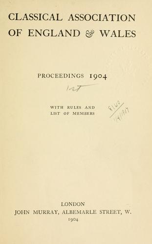 Copertina di Proceedings
