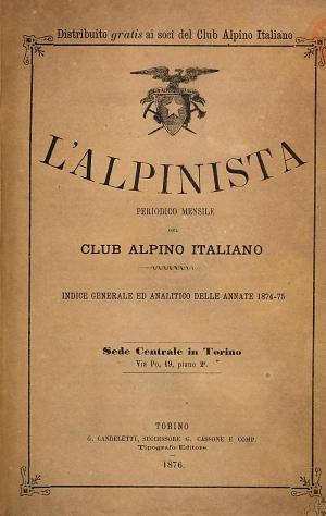 Copertina di “L'”alpinista
